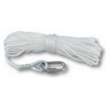 White Nylon with Wire Center Rope Assembly for 40' Flagpole